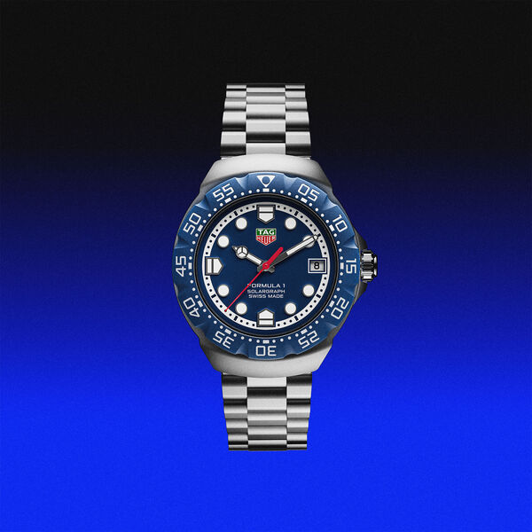 Formula 1 38  mm Solargraph en acier inoxydable